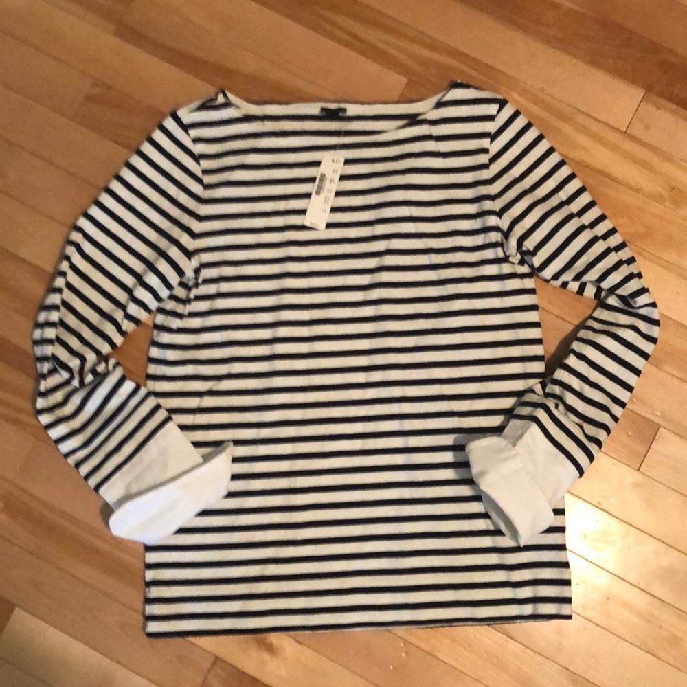 J.Crew striped shirt with cuffs